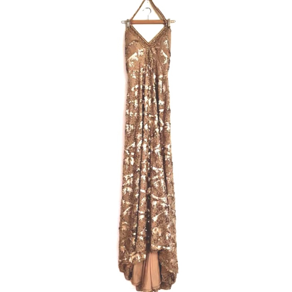 Sexy sequin halter with sultry low back